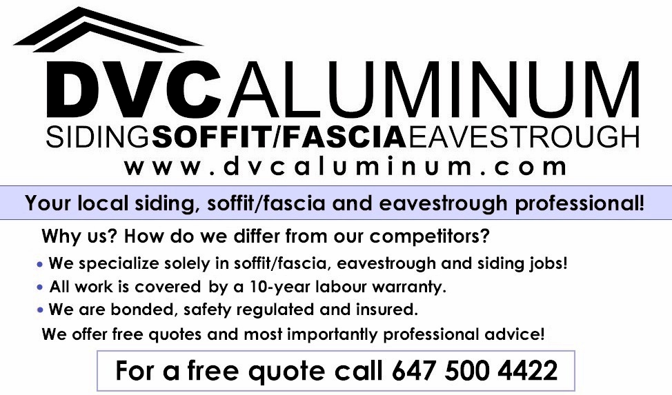 DVC Aluminum - Siding, Soffit/Fascia, Eavestrough